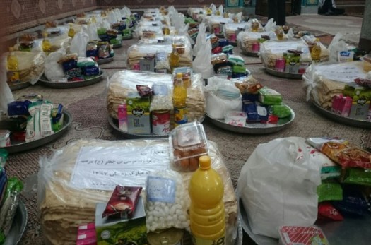 توزیع ۱۰۶ سبد کالا در بین بیماران در ماه مبارک رمضان