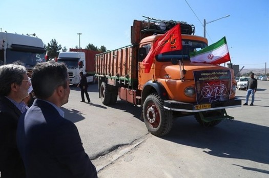 ۱۰۵ کامیون برای خدمت‌رسانی به زائران اربعین از خراسان جنوبی به عراق اعزام شد