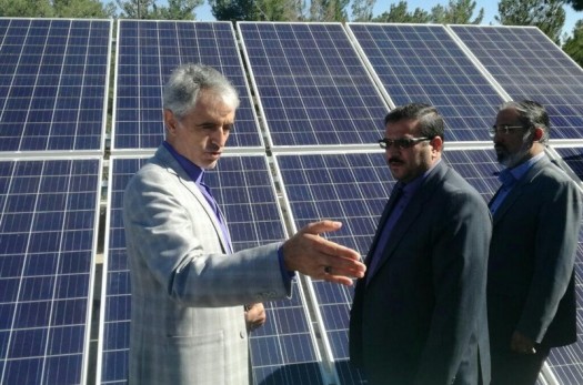 افتتاح نیروگاه انرژی خورشیدی منابع طبیعی خراسان‌ جنوبی