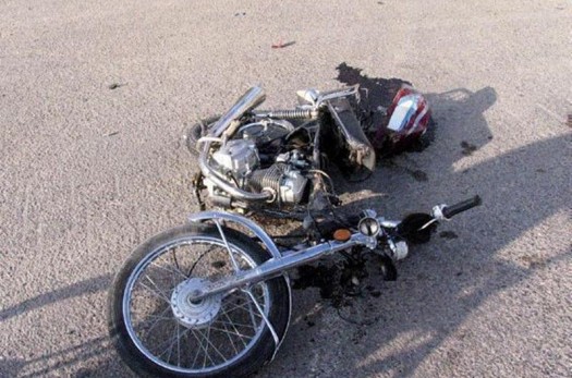 راکب موتورسیکلت در بیرجند جان باخت