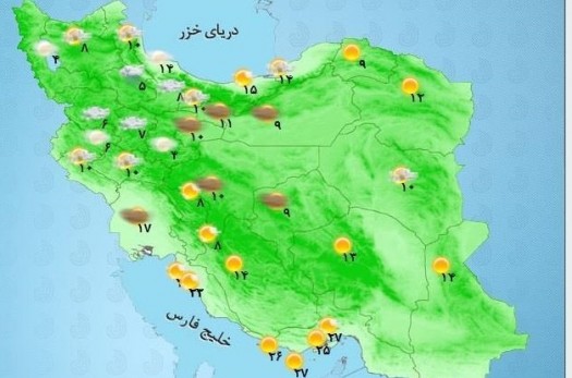 اخبار هواشناسی ایران| وزش تندباد و بارش‌های سنگین در نوار غربی