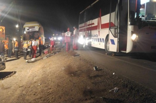 واژگونی اتوبوس در محور «طبس- اصفهان» ۶ مصدوم برجا گذاشت