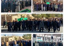 تشییع و خاکسپاری مادر شهید علی انصاری در آیسک