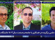 سه عضو هیأت علمی دانشگاه بیرجند در بین اعضای هیأت علمی برتر کشوری