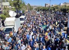 حضور باشکوه مردم بیرجند در راهپیمایی روز جهانی قدس ۱۴۰۴