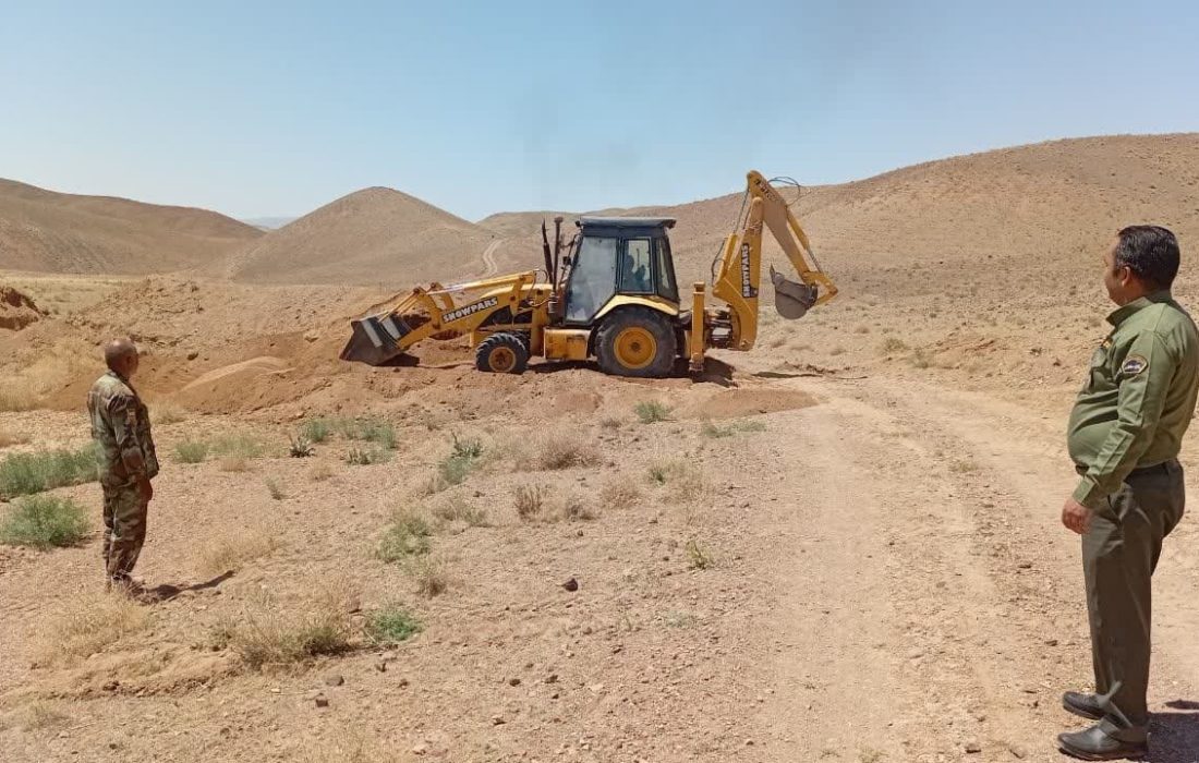 خلع ید بیش از ۴ هزار متر مربع از اراضی تصرفی در شهرستان بیرجند