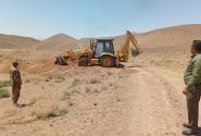 خلع ید بیش از ۴ هزار متر مربع از اراضی تصرفی در شهرستان بیرجند