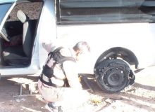 امدادرسانی پلیس به خانواده گرفتار شده در کویر لوت